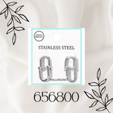 STAINLESS STEEL HARDWARE LINK EARRINGS