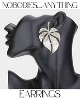 METAL LEAF EARRINGS