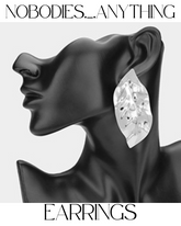 HAMMERED METAL LEAF EARRINGS