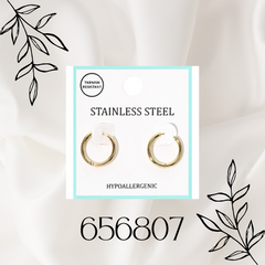 STAINLESS STEEL HYPOALLERGENIC MINI HUGGIE HOOP EARRINGS