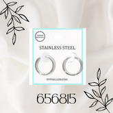 STAINLESS STEEL HYPOALLERGENIC MINI HUGGIE HOOP EARRINGS