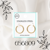 STAINLESS STEEL HYPOALLERGENIC MINI HUGGIE HOOP EARRINGS