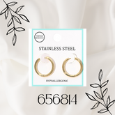 STAINLESS STEEL HYPOALLERGENIC MINI HUGGIE HOOP EARRINGS