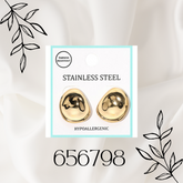 STAINLESS STEEL HYPOALLERGENIC ABSTRACT STUD EARRINGS
