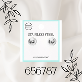 STAINLESS STEEL HYPOALLERGENIC BALL STUD EARRINGS