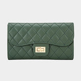 QUILTED FLAP EVENING CLUTCH BAG/ CROSSBODY BAG