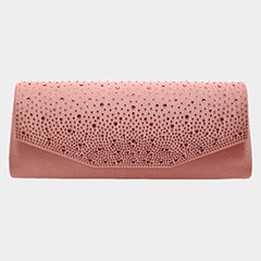 BLING SOLID RECTANGLE EVENING CLUTCH / CROSSBODY BAG
