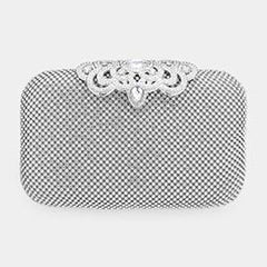 STONE EMBELLISHED EVENING TOTE / CLUTCH / CROSSBODY BAG