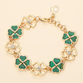 SHAMROCK CLOVER LINK BRACELET