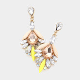 CRYSTAL STATEMENT EARRINGS