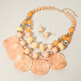 CHUNKY MATTE METAL CROSS PENDANT POINTED CHAIN NECKLACE