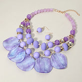 CHUNKY MATTE METAL CROSS PENDANT POINTED CHAIN NECKLACE