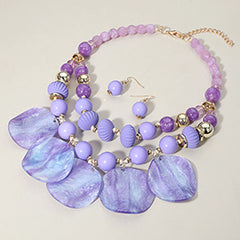 CHUNKY MATTE METAL CROSS PENDANT POINTED CHAIN NECKLACE