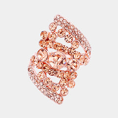 BUBBLE STONE CLUSTER STRETCH RING