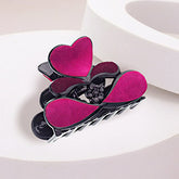 FELT HEART HAIR CLAW CLIP