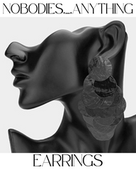 OVERSIZED TRANSPARENT COLORED RESIN DISC LAYERED CHANDELIER EARRINGS