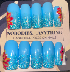 SKY BLUE & FLOWERS