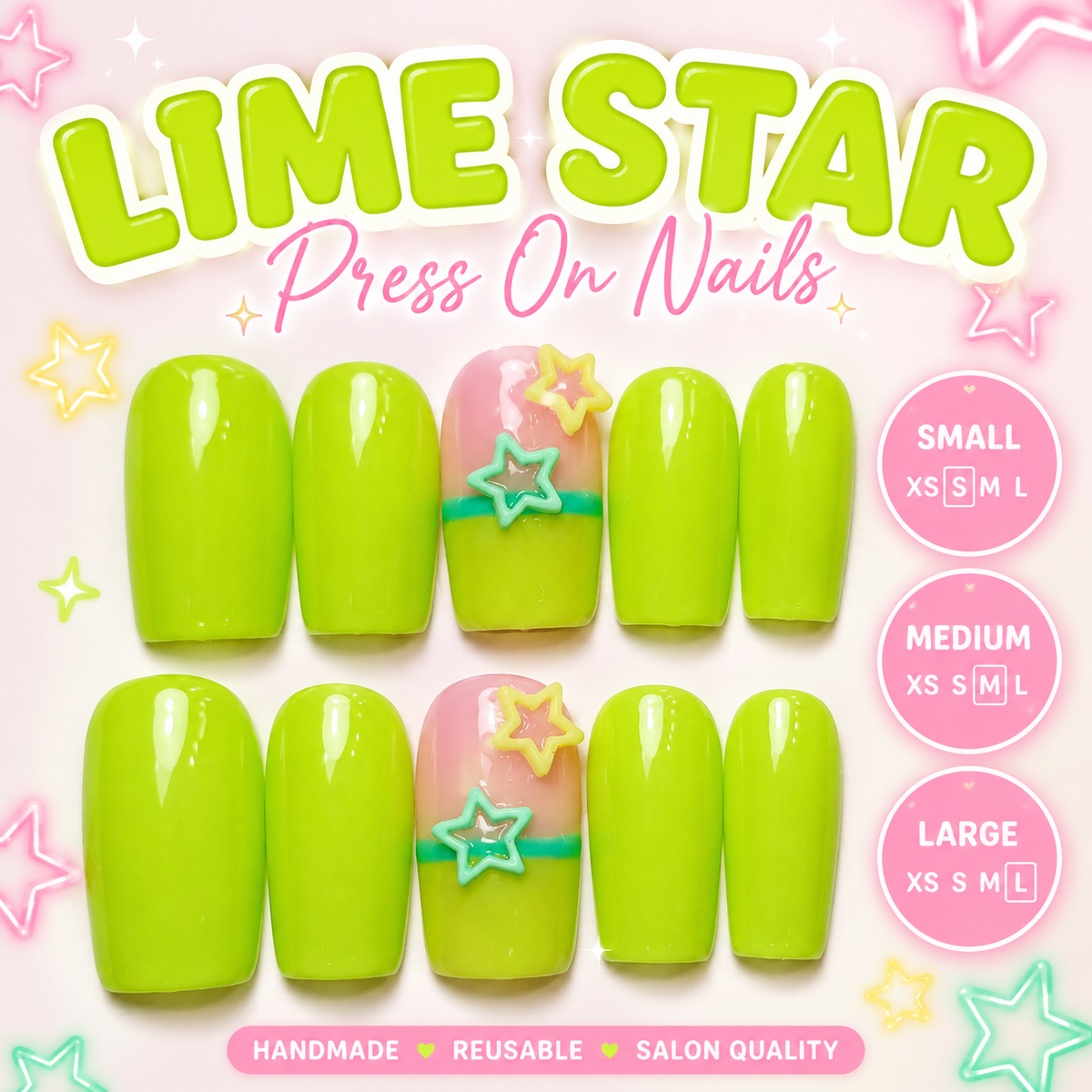 LIME STAR NAILS