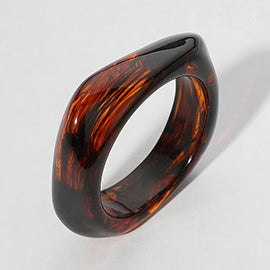 CELLUOID ACETATE CHUNKY BANGLE BRACELET