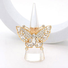 MARQUISE STONE POINTED BUTTERFLY STRETCH RING