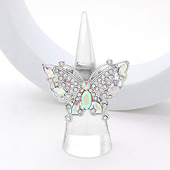 MARQUISE STONE POINTED BUTTERFLY STRETCH RING