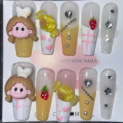 SIZE MEDIUM LONG COFFIN 020