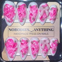 PINK BOW MARBLE