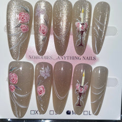 SIZE MEDIUM LONG ALMOND 002