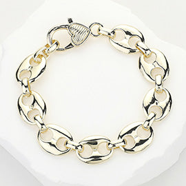 14K GOLD PLATED MARNIER LINK CHAIN BRACELET