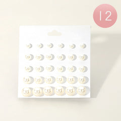 PEARL STUD EARRING SET (MULTI SIZE)